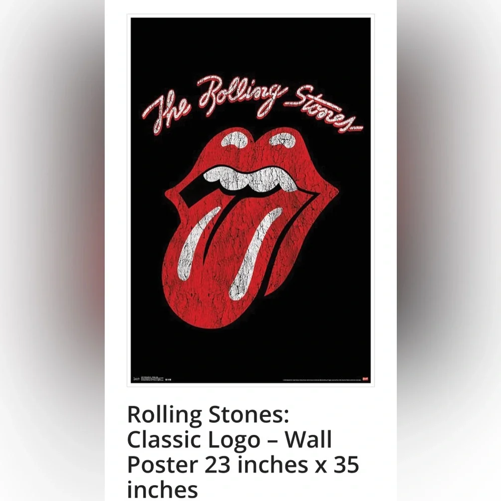 The Rolling Stones poster Red Lips Iconic Art Poster - Picture 6 of 6